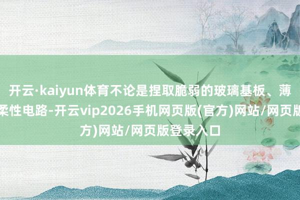 开云·kaiyun体育不论是捏取脆弱的玻璃基板、薄如蝉翼的柔性电路-开云vip2026手机网页版(官方)网站/网页版登录入口